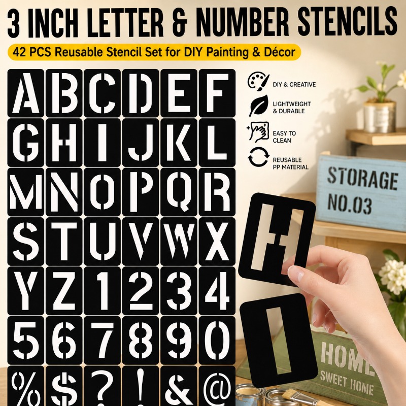 Набор многоразовых трафаретов  – обзор и цена Photography Font