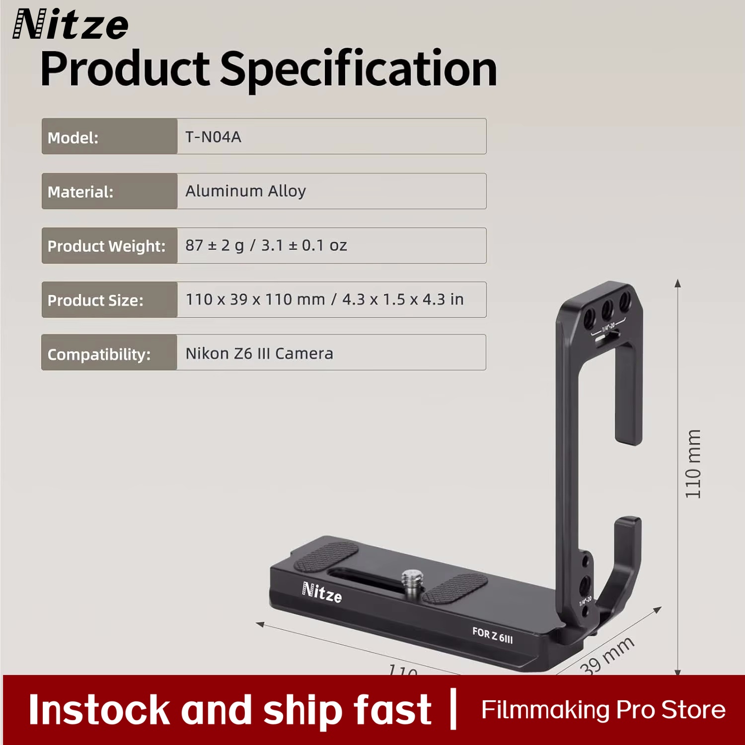 Кронштейн для камеры Nitze L-т – обзор и цена Nikon Camera Z6 Iii