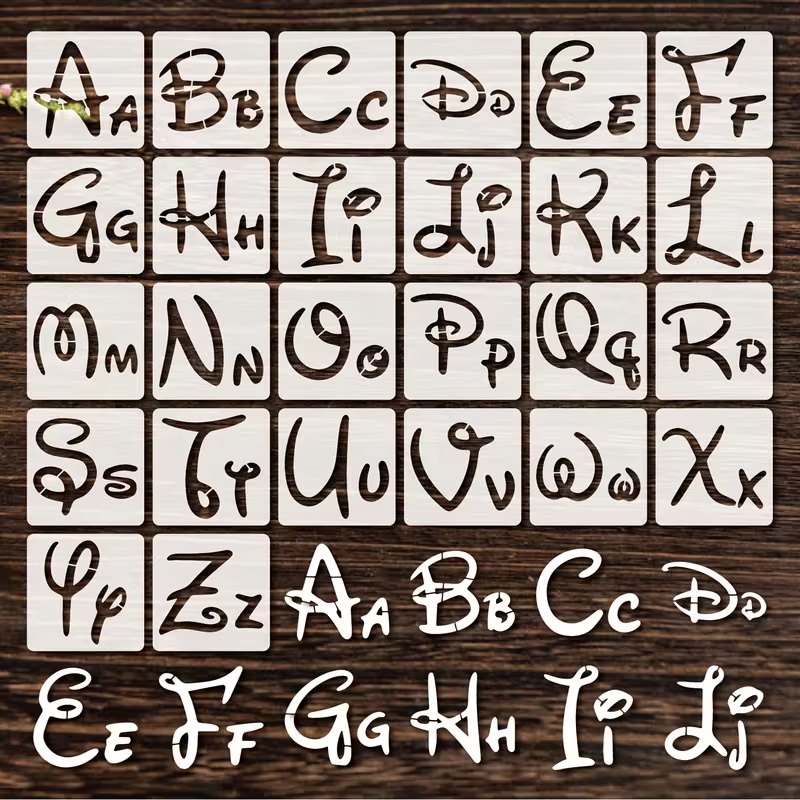 26 шт., 2,95x2,95 дюйма, набор – обзор и цена Photography Font