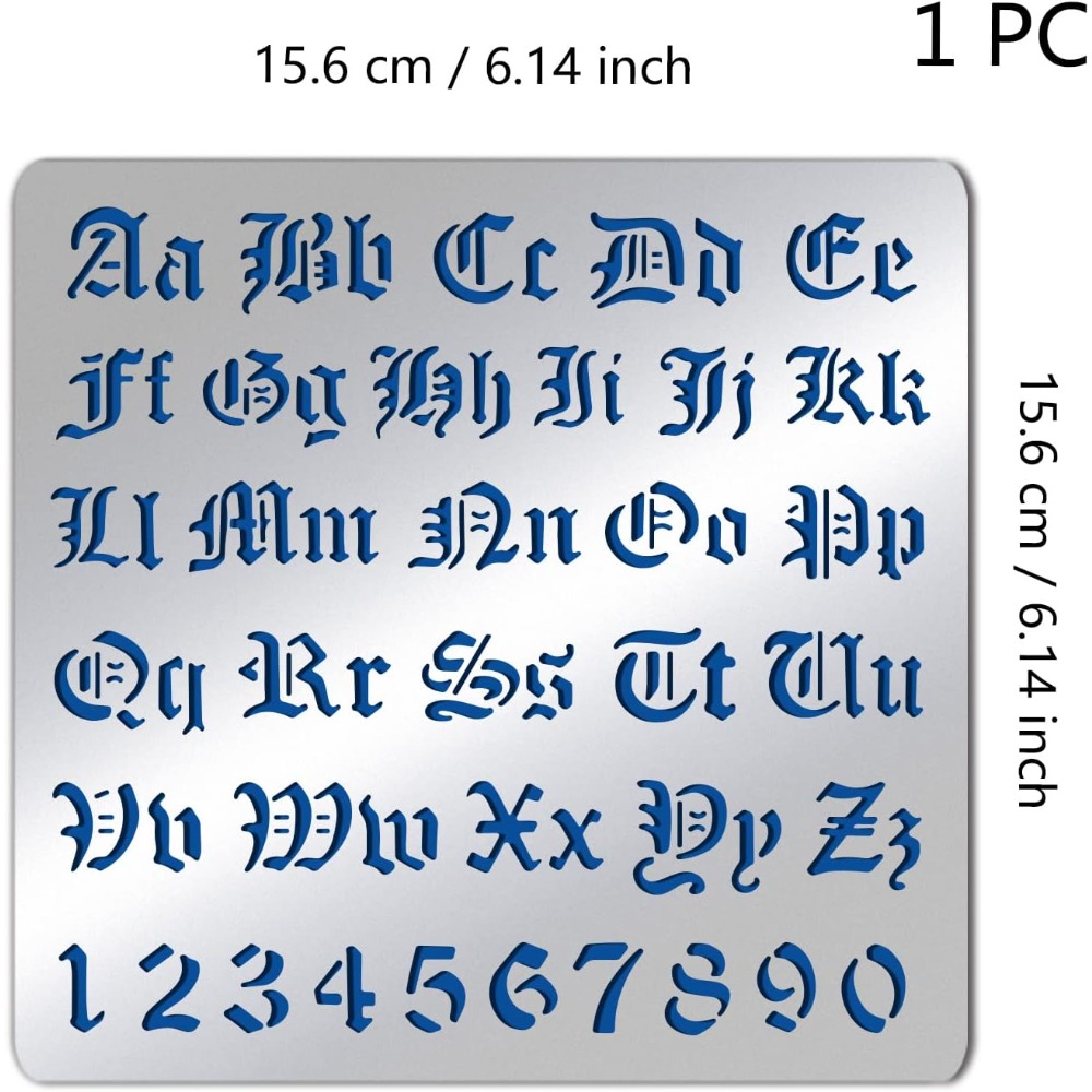 Трафареты с матовыми металличе – обзор и цена Photography Font