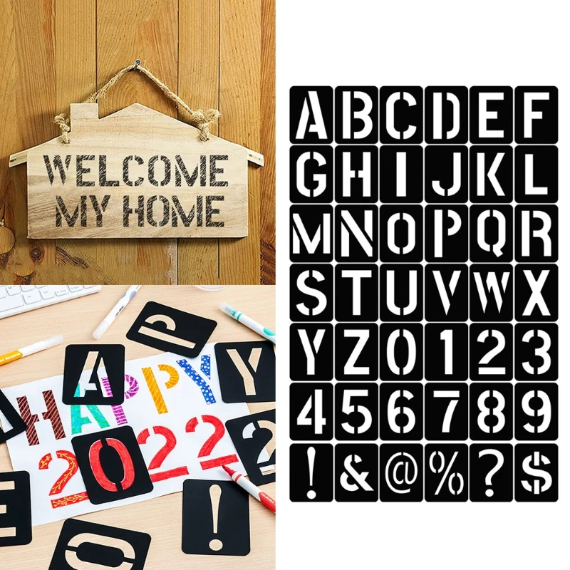 42 шт., набор трафаретов с бук – обзор и цена Photography Font