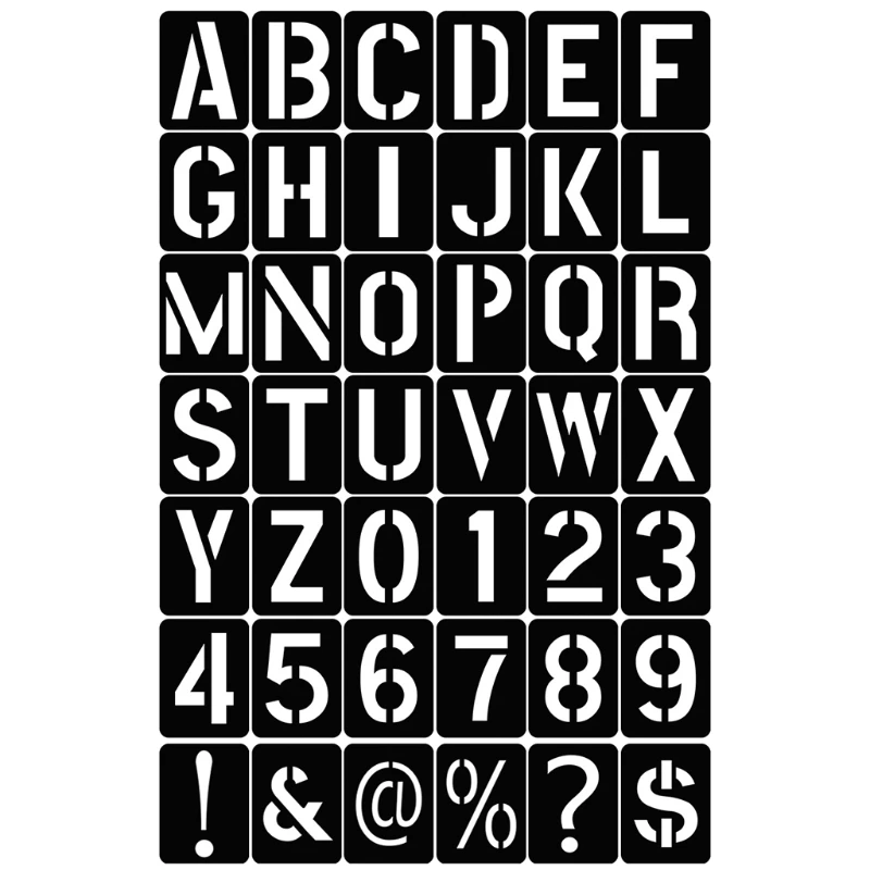 42 шт., набор трафаретов с бук – обзор и цена Photography Font